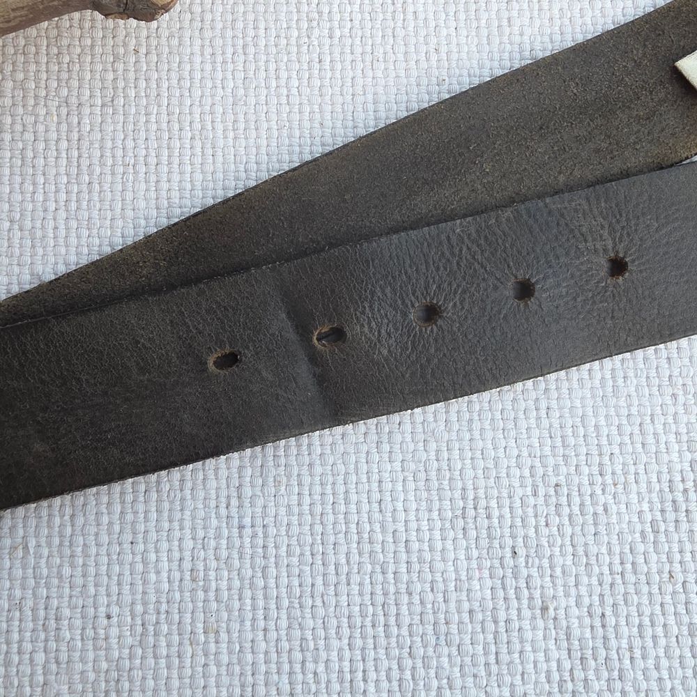 Diesel Vintage Darkest Brown Leather Belt 90s - Picture 3 of 14